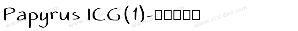 Papyrus ICG(1)字体转换